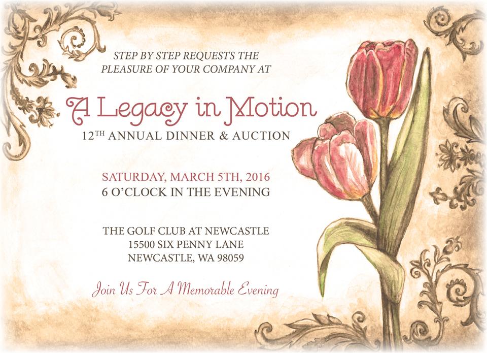 Custom artwork, a vintage style invitation